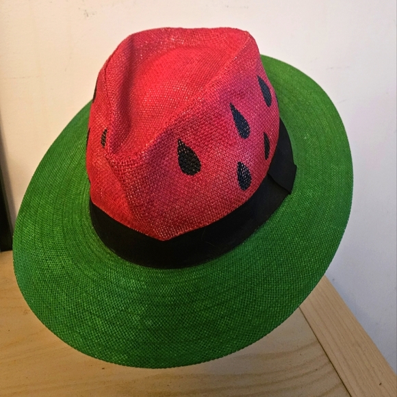 Watermelon painted one hat - Picture 2 of 4